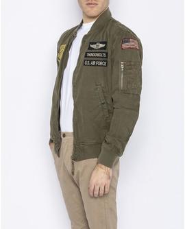 Schott clay 2 bomber jacket khaki