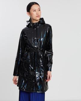 Holographyc Curve Jacket HOBL HoloBlack RAINS