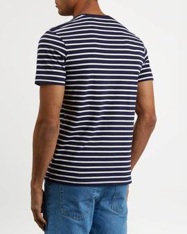 Camiseta rayas/ navy/ lyle-scott