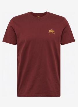 T-shirt logo burgundy Alpha