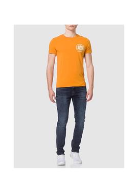 workwear camiseta naranja Superdry