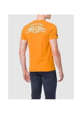 workwear camiseta naranja Superdry