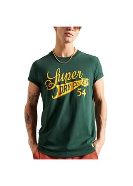 collegiate camiseta verde Superdry
