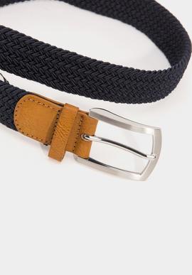 sharp cinturon trenzado marino Tiffosi