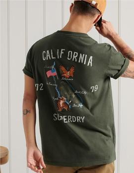 military box camiseta verde Superdry