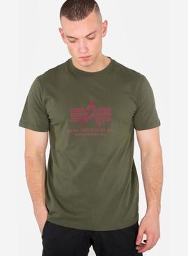 basic tshirt dark green Alpha Industries