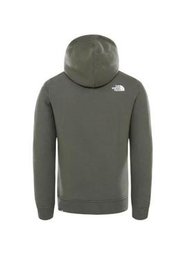 NORTH FACE HOODIE YOUTH VERDE