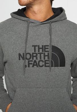 NORTH FACE HOODIE PULLOVER GRIS NEGRO