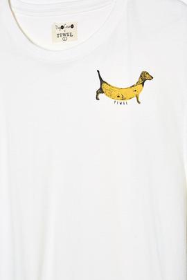 Camiseta  Hot Dog Blanco Tiwel Hombre
