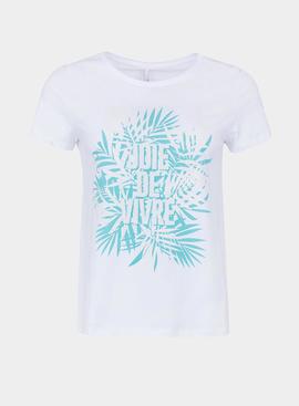 Camiseta Pop Up Colors Blanca para Mujer
