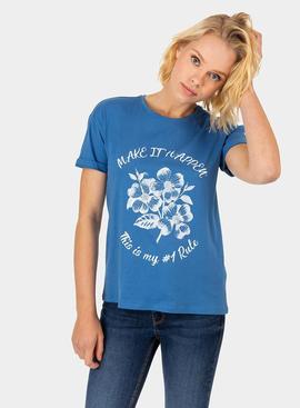 Camiseta Tiffosi Brandly Azul para Mujer