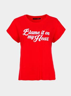 Camiseta Tiffosi Atlas Roja para Mujer