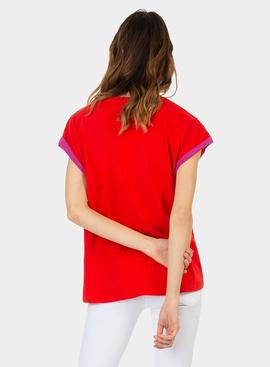 Camiseta Tiffosi Atlas Roja para Mujer