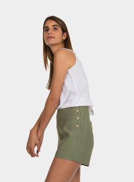 Pantalón Corto Tiffosi Verde para Mujer