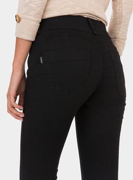 Jeans One Size Skinny Double-Up Negro Tiffosi para Mujer