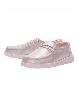HEY DUDE WENDY YOUTH SPARKLING PINK