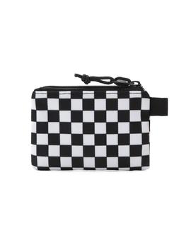 VANS POUCH WALLET CHECK NEGRO BLANCO