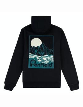 PENFIELD HOODIE MOUNTAIN GRAPHIC NAVY