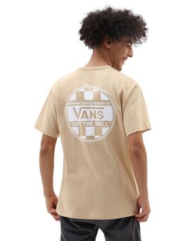 VANS CAMISETA OFF THE WALL CHECK GRAPICH TAUPE