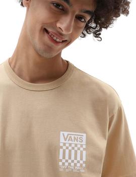 VANS CAMISETA OFF THE WALL CHECK GRAPICH TAUPE
