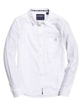Camisa Oxford Superdry Blanca para Mujer