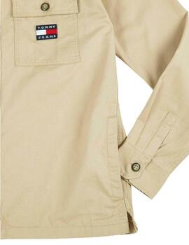 TOMMY HILFIGER CAMISA CAMEL CLASSIC SOLID
