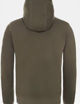 NORTH FACE HOODIE TAUPE GREEN