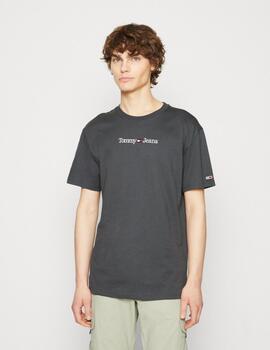 TOMMY JEANS CAMISETA GRIS CLASSIC LINEAR