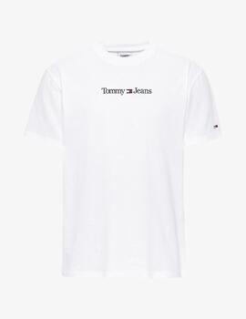 TOMMY JEANS CAMISETA BLANCA CLASSIC LINEAR