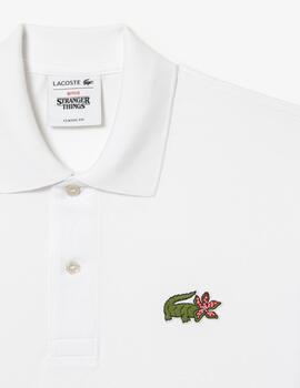 LACOSTE POLO STRANGER THINGS BLANCO