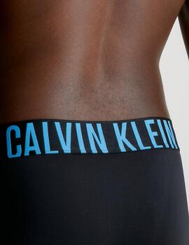 CALVIN KLEIN PACK 2 NEGROS BLUE LOGO