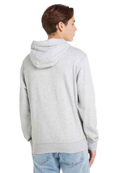 TOMMY HOODIE GRIS ARCHED LOGO