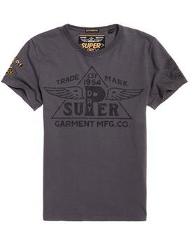 Camiseta Premiun Work furn Gris Superdry para Hombre