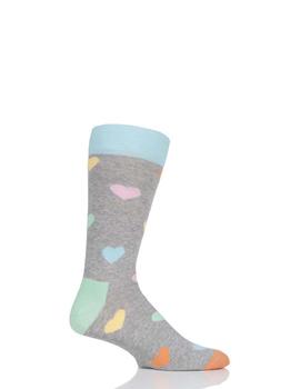 Calcetines Heart Gris Happy Socks paa Mujer
