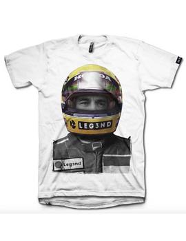 Camiseta Ayrton Senna Blanco Leg3nd