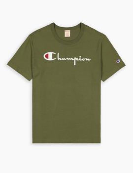 Camiseta Verde Oliva Champion para Hombre