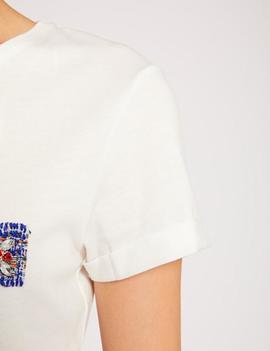 Camiseta Dcoutu Blanco Morgan de Toi para Mujer