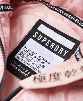 Cazadora Storm Injected Luxe hybrid Rosa Superdry para Mujer