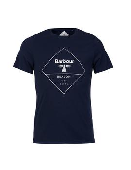 Camiseta Outline Marino Barbour Hombre