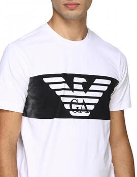 Camiseta Logo Blanco EA7 Hombre