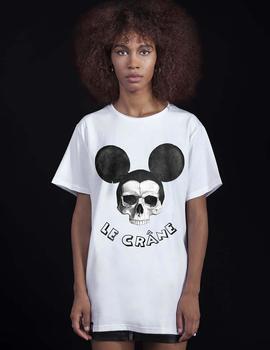 Camiseta Mouse Blanco Le Crâne Unisex