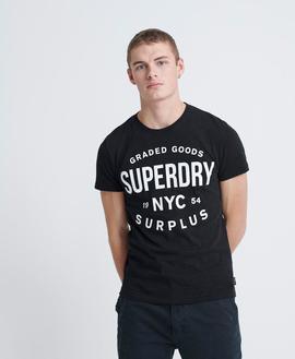 T-shirt Surplus goods/ Black_White/ Superdry