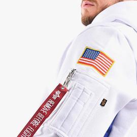 SPACE CAMP HOODY/ WHITE /ALPHA